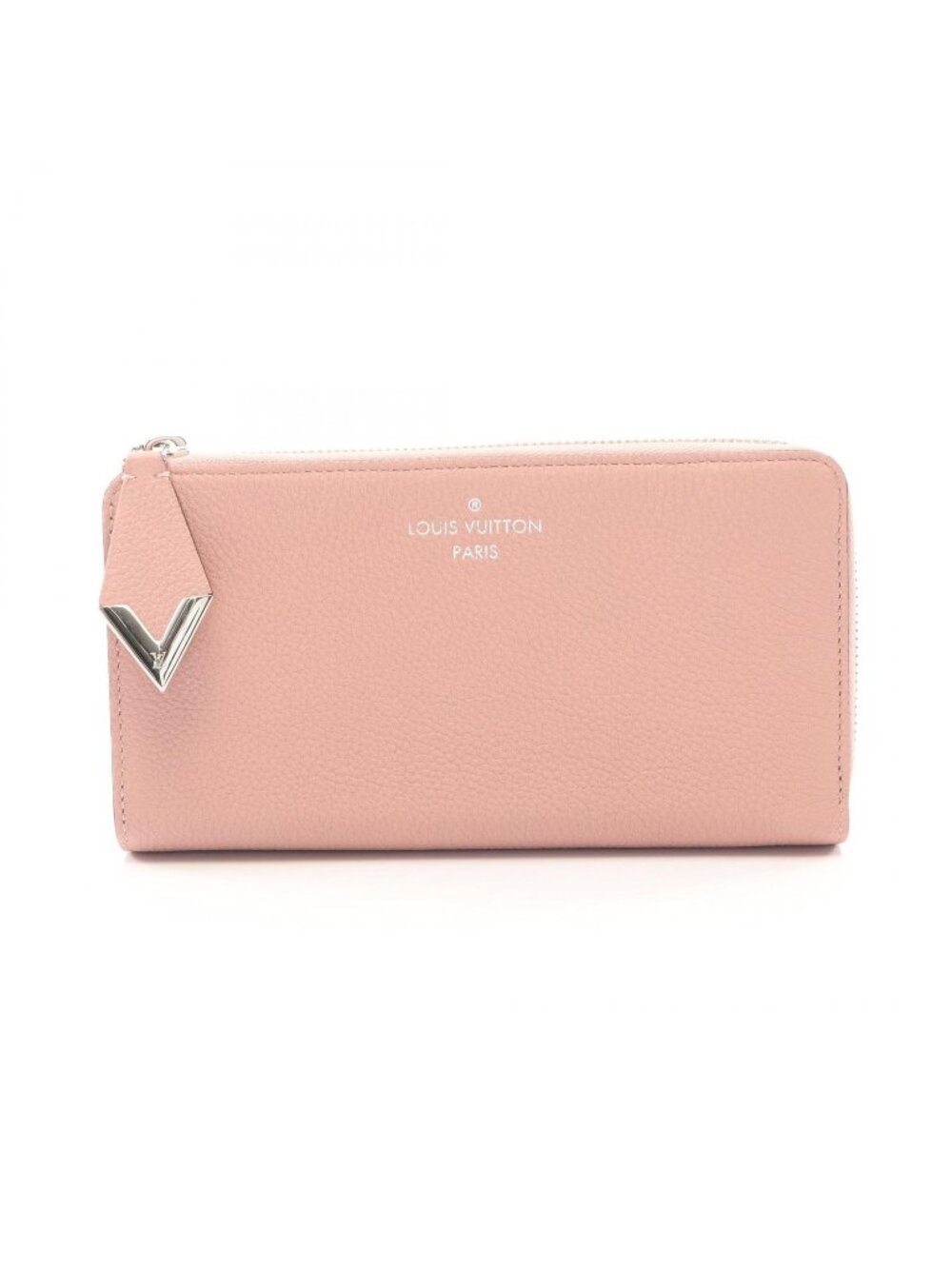 Louis Vuitton L Shape Zipper Wallet Portefeuille Comet Magnolia Leather